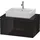 Duravit L-Cube 82x54,7cm, sw hgl, für Konsole, 1 Auszug