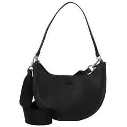 Lacoste Chantaco Classics Schultertasche Leder 23 cm  schwarz