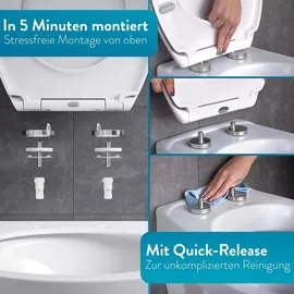 Benkstein Toilettensitz mit Absenkautomatik Weiß