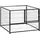 vidaXL Hundezwinger Schwarz 100x100x70 cm Stahl