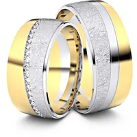 Trauringe Celle 750er Weifl-/Gelbgold - 4518