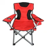 bonsport Campingstuhl XXL Rot/Schwarz
