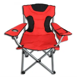bonsport Campingstuhl XXL Rot/Schwarz