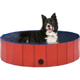 Hundepool Faltbar Rot 120 x 30 cm pvc