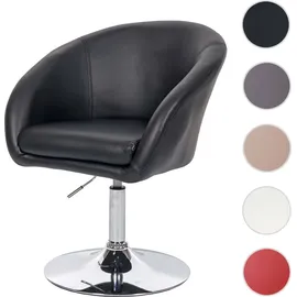 Mendler Esszimmerstuhl HWC-F19 Kunstleder schwarz