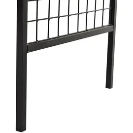 Outsunny Pflanzbogen mit Bank 154 x 60 x 205 cm Schwarz