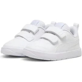 Puma Courtflex V3 Kinder Weiß/Silber 20