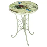 Gravidus 2er Set Beistelltisch Gartentisch Metalltisch Balkon