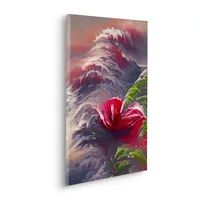 KOMAR Canvasbild Blossom Wave - 60 cm - Bild Auf Keilrahmen - Vintage Und Retro