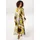 Aniston CASUAL Maxikleid mit großflächigen Sonnenblumen Braun/Grün/Schwarz 36