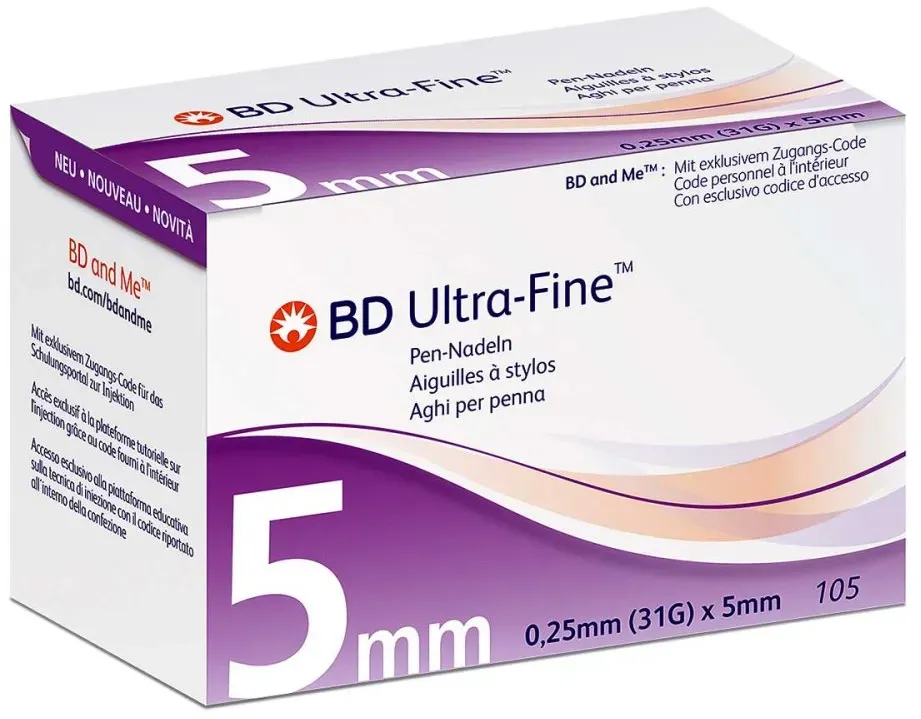 BD Ultra-Fine Pen-Nadeln 5 mm 31 G