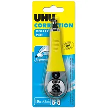 UHU Korrekturroller, ergonomisch, schnell und präzise, weiß, 10 m x 4,2 mm