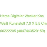 Hama digitaler Wecker Kos weiß Kunststoff 7,0 x 5,5 cm