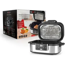 MAXXMEE Multi-Grill 1500W schwarz/silber