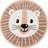 Paco Home Kinderteppich Teppich Rund Kinderzimmer Spielmatte rutschfest Löwen Beige 150 cm Rund