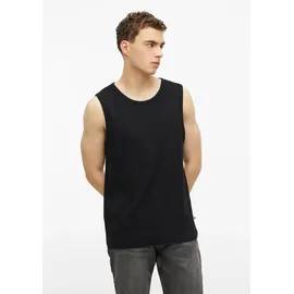s.Oliver Slim Fit Tank Top aus Baumwollmix mit Crew Neck - schwarz - L