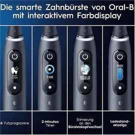 Oral B iO Series 8 black onyx + 2. Handstück weiß + Aufsteckbürste + Reiseetui