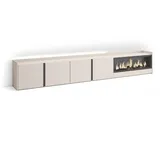 SKRAUT HOME Lowboard 315x50 cm Beige Holzwerkstoff