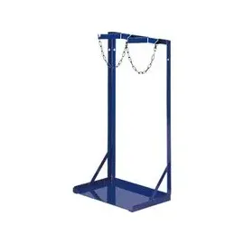 rollcart transportsysteme Gasflaschenständer 2 Flaschen Stahl 1100x560mm blau