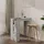 vidaXL Bartisch mit Regal 102 x 50 x 103,5 cm Grau