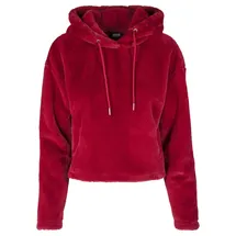 URBAN CLASSICS Teddy Hoody Hoodie Rot XS