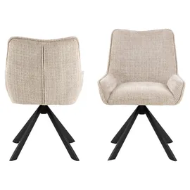 AC Design AC Design, Stühle, Eddie-Esszimmerstuhl Juto-Stoff, staubbraun 24