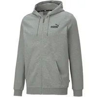 Puma Essentials Small Logo Kapuzenjacke Herren PUMA medium gray heather) L