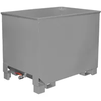 Bauer Südlohn Spänekasten CS 80, lackiert, Mausgrau