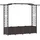vidaXL Hochbeet mit Rankgitter und Dach 204 x 40 x 141 cm Braun