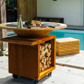 Ofyr Feuerplatte 100 cm Corten