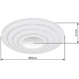 GLOBO Smart Home Deckenlampe 1x LED 40W rund weiß
