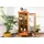 Massivmoebel24 Vitrine Akazie 72 x 40 x 155 cm Honig
