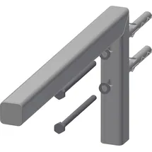 KWC AR Konsole, VARIUS, Edelstahl, 30x170x370 mm, für WT aus MIRANIT
