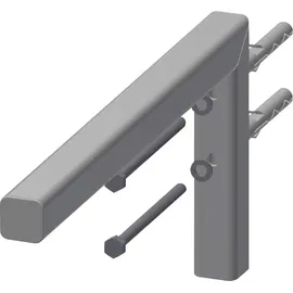 KWC AR Konsole, VARIUS, Edelstahl, 30x170x370 mm, für WT aus MIRANIT