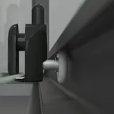 Schulte Komplettdusche mit Schiebetür 115 x 85 x 215 cm Bali mattschwarz