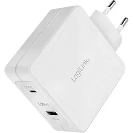 Logilink PA0281 USB Ladegerät 100 W 1x USB-C PD Weiß Innenbereich USB Power Delivery (USB-PD)