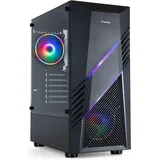 TooQ TQGCC102-B Biohazard gehärtetes Glas USB 3.0 Schwarz