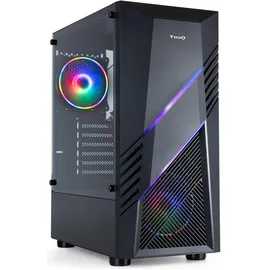 TooQ TQGCC102-B Biohazard gehärtetes Glas USB 3.0 Schwarz