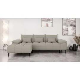 Home Affaire »DROMARA Schlafsofa mit Bettkasten, Maße: B/T/H 277/141/91 cm« L-Form mit Recamiere rechts/links bestellbar, Wellenunterfederung