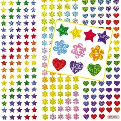 Kleine holografische Aufkleber (pro Set 348) Bastelbedarf Verzierung & Dekorationen