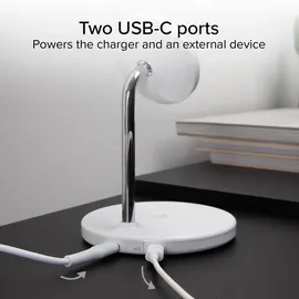 SBS Vertikale kabellose 2-in-1-Ladestation für iPhone, Android-Handys, AirPods, TWS-Ohrhörer