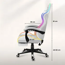 huzaro Force 4.7 RGB Gaming-Stuhl Weiß PC