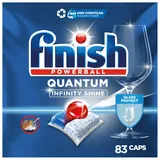 Finish Quantum Infinity Shine Spülmaschinentabs – Geschirrspültabs für Tiefenreinigung, Fettlösekraft und Glanz – Sparpack mit 83 Tabs