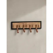 KADIMA DESIGN Wandgarderobe Mango Massivholz Braun