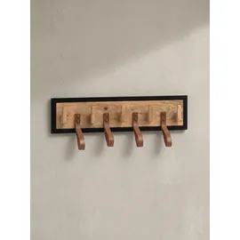 KADIMA DESIGN Wandgarderobe Mango Massivholz Braun