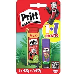 1 + 1 GRATIS: Pritt Klebestifte 1x 43,0 g + GRATIS Klebestift lila 10,0 g