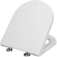 WC Sitz mit Absenkautomatik Toilettendeckel klobrille Weiß Toilettensitz #2209