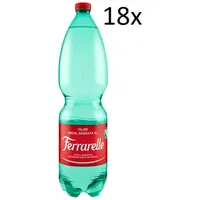 18x Ferrarelle Minerale Effervescente Mineralwasser Sparkling water 1,5Lt