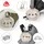 Fehn Greifspielzeug Lazy, Crazy & Pink, Stoffbuch Faultier grau