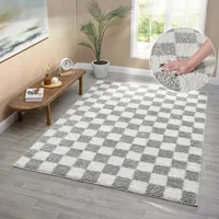 OTTO home Kiiki Hochflorteppich 60 x 90 cm Grau